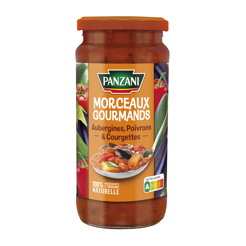 Sauce légumes du marché aubergines/courgettes PANZANI - 400g