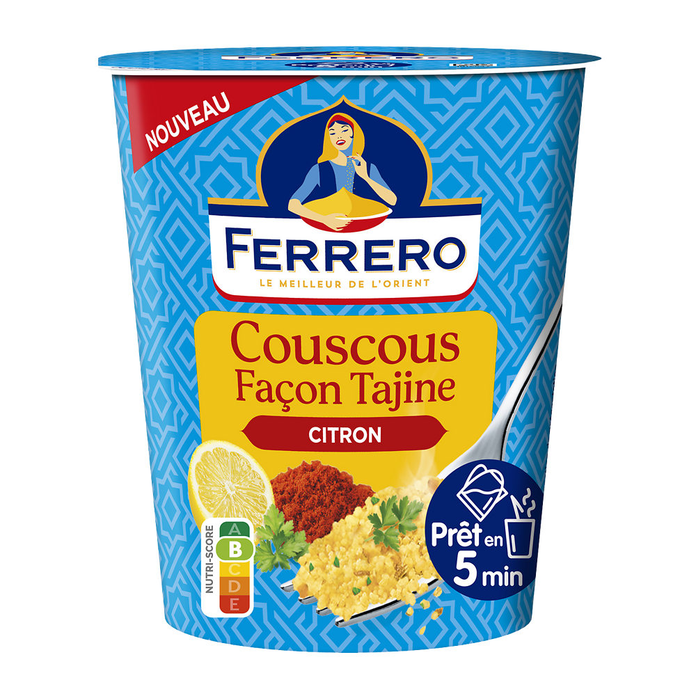 Couscous façon tajine au citron FERRERO cup 80g