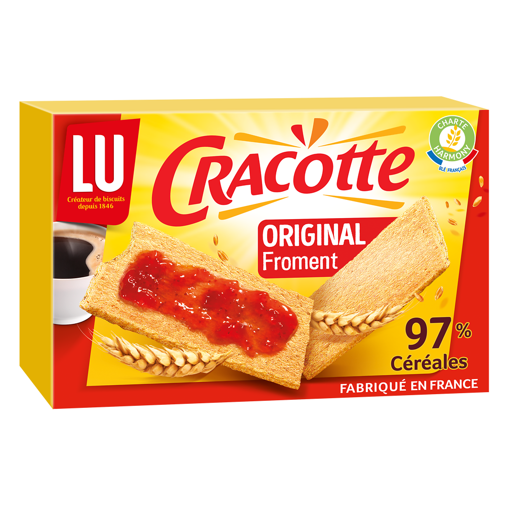 Biscottes au froment CRACOTTE - Paquet de 250g