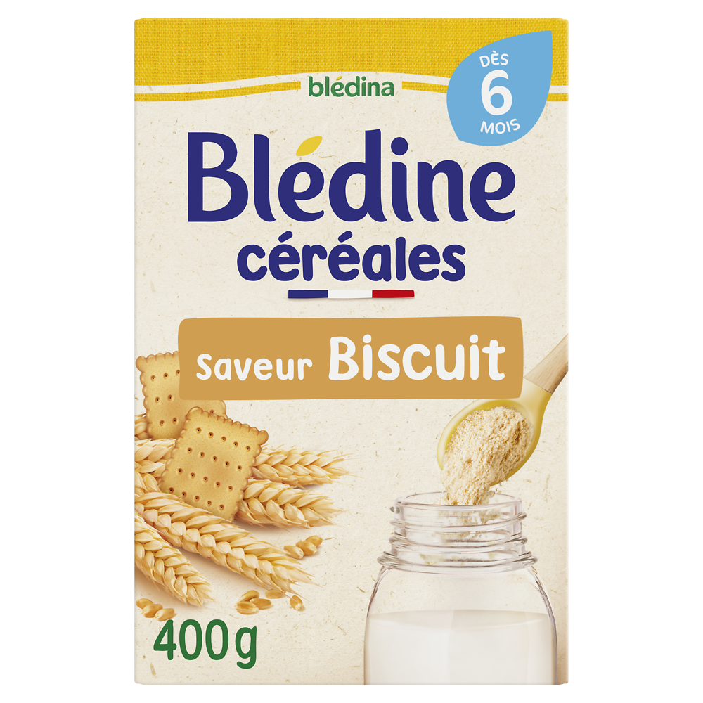 Céréales en poudre bébé saveur biscuit dès 6 mois BLEDINE BLEDINA 400g