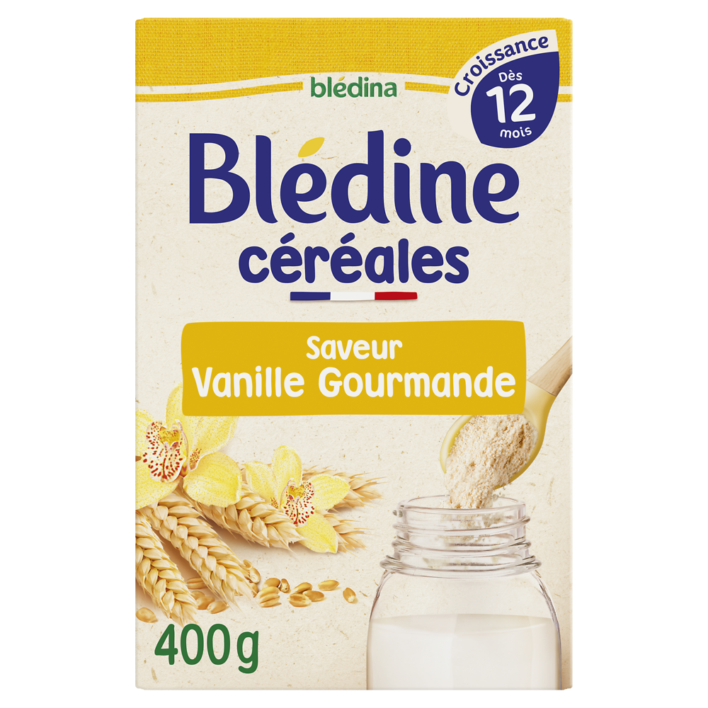 Céréales en poudre bébé vanille dès 12 mois BLEDINE BLEDINA 500g