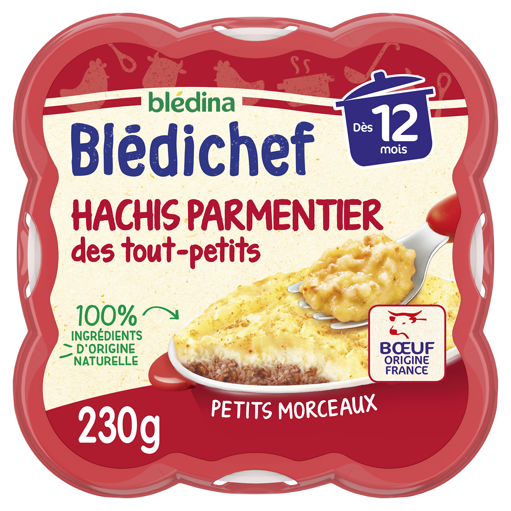 Plat bébé hachis parmentier dès 12 mois BLEDICHEF BLEDINA 230g