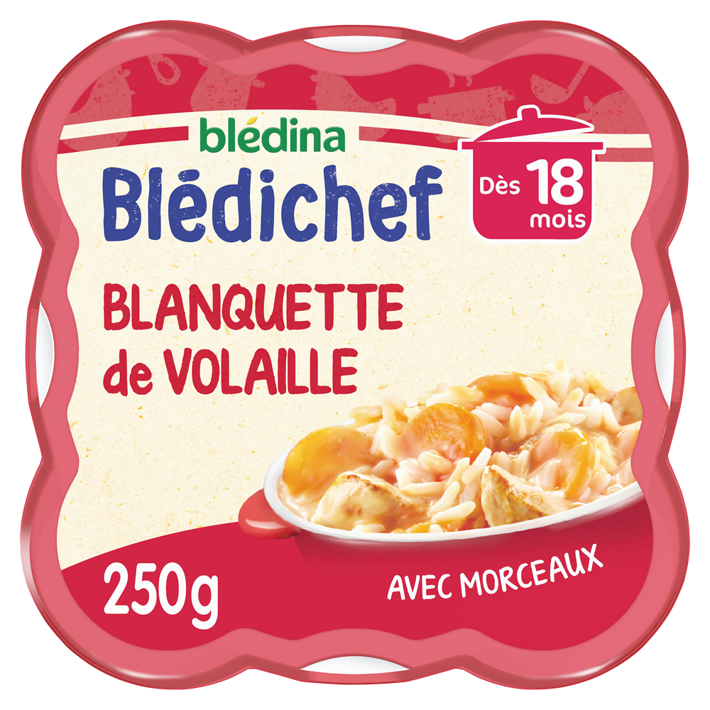 Plat bébé blanquette de volaille dès 18 mois BLEDICHEF BLEDINA 250g