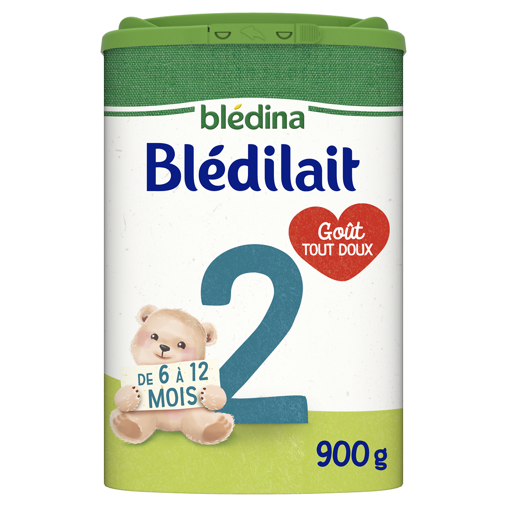 Lait en poudre bébé 2ème âge de 6 à 12 mois BLEDILAIT BLEDINA 900g