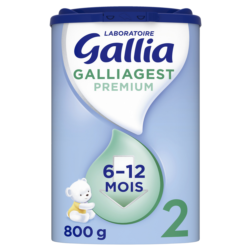 Lait en poudre bébé 2ème âge de 6 à 12 mois GALLIA GALLIAGEST 820g