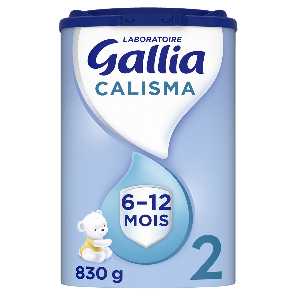 Lait en poudre bébé 2ème âge de 6 à 12 mois GALLIA CALISMA boîte 830g