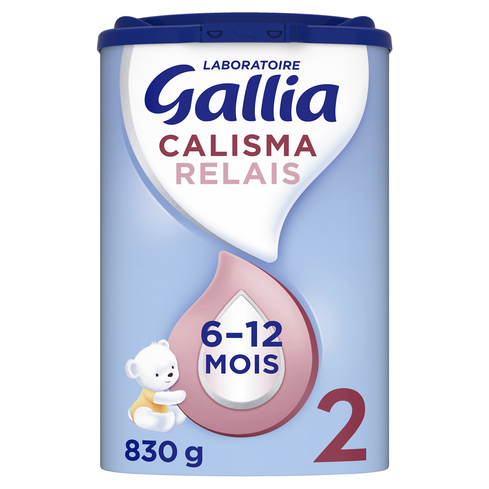 Lait en poudre bébé 2ème âge de 6 à 12 mois GALLIA CALISMA RELAIS boîte 830g