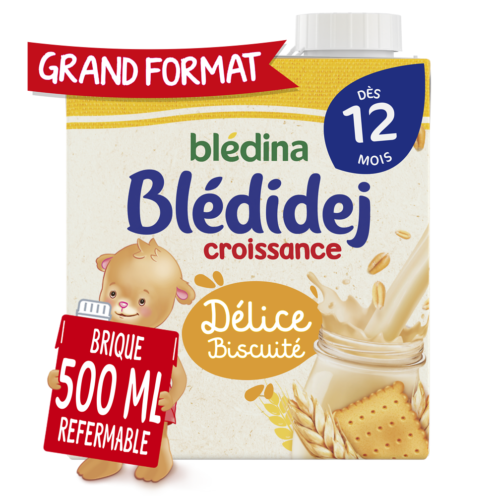 Délice biscuité dès 12 mois blédidej BLEDINA brique 500ml