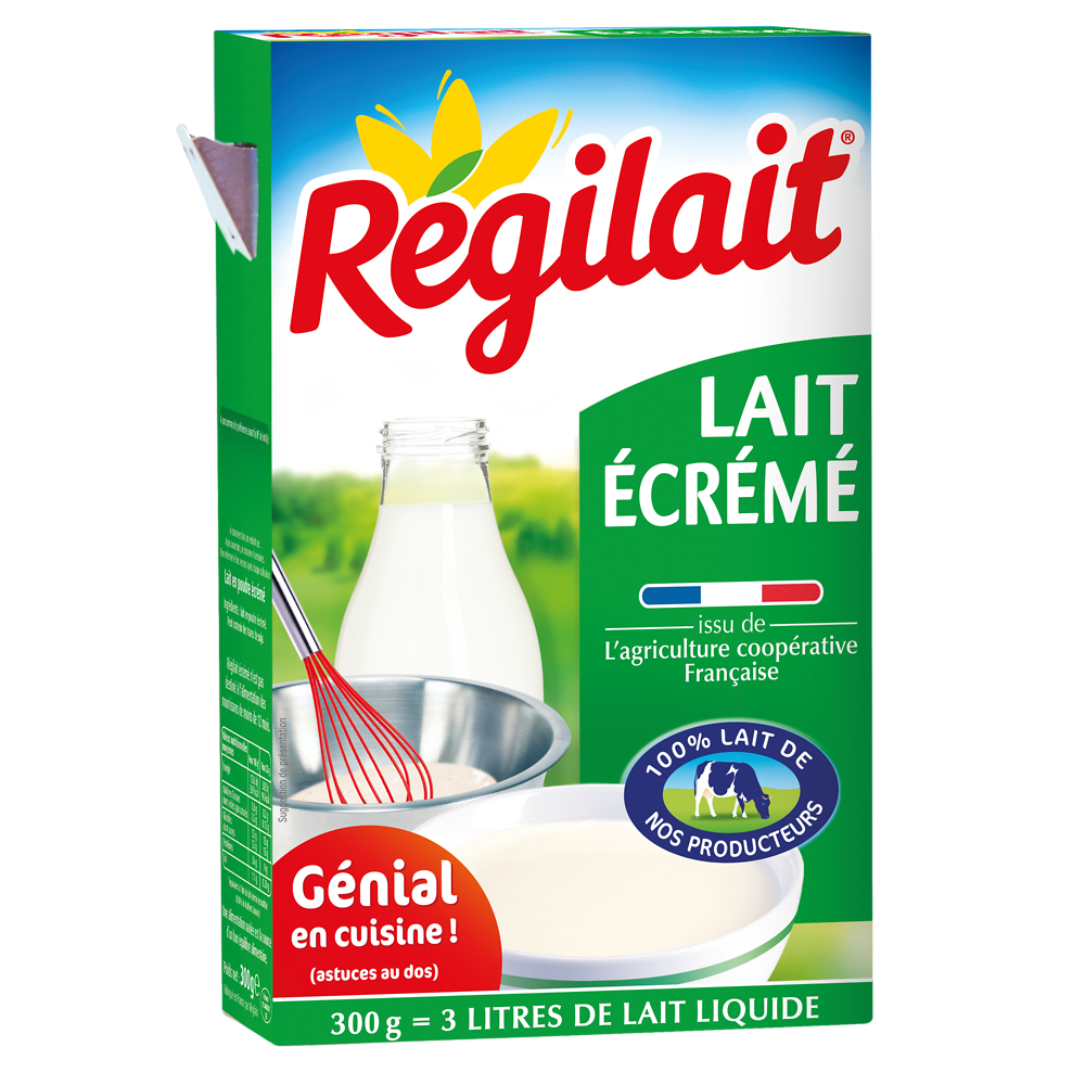 Lait écrémé en poudre REGILAIT, 300g