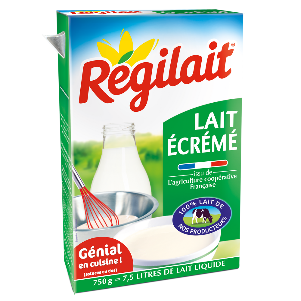 Lait écrémé en poudre REGILAIT, 750g