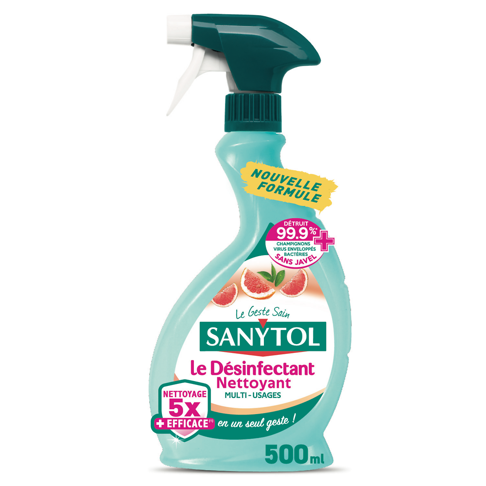 Désinfectant nettoyant multi usages pamplemousse 500ml