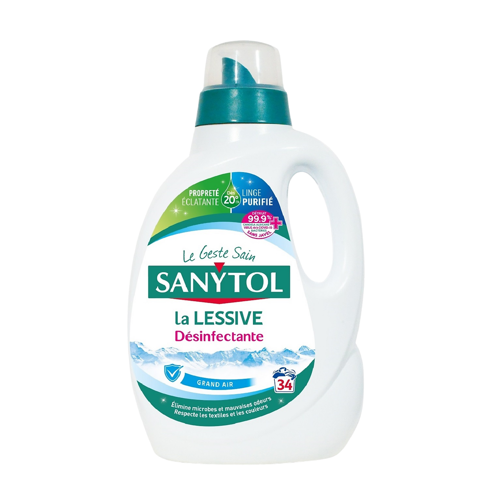 Lessive désinfectante grand air SANYTOL 1,70l 34 lavages