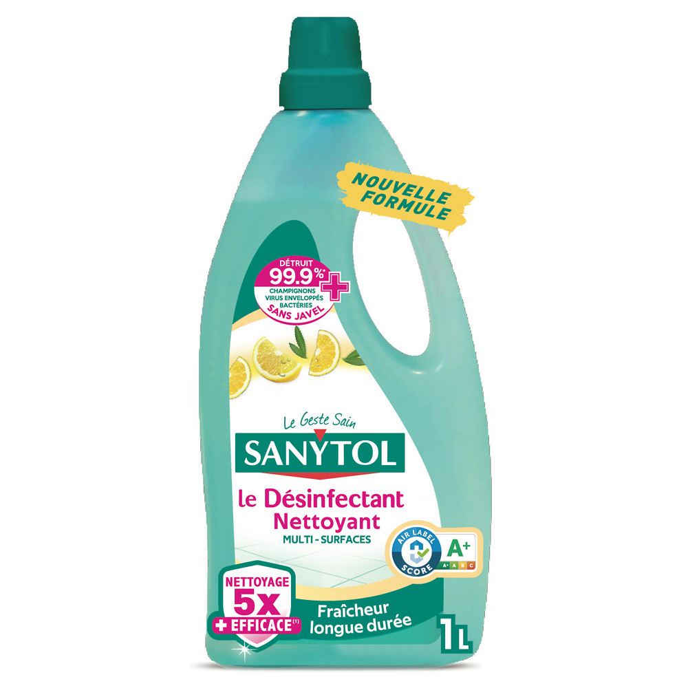 Désinfectant nettoyant Citron SANYTOL 1 litre