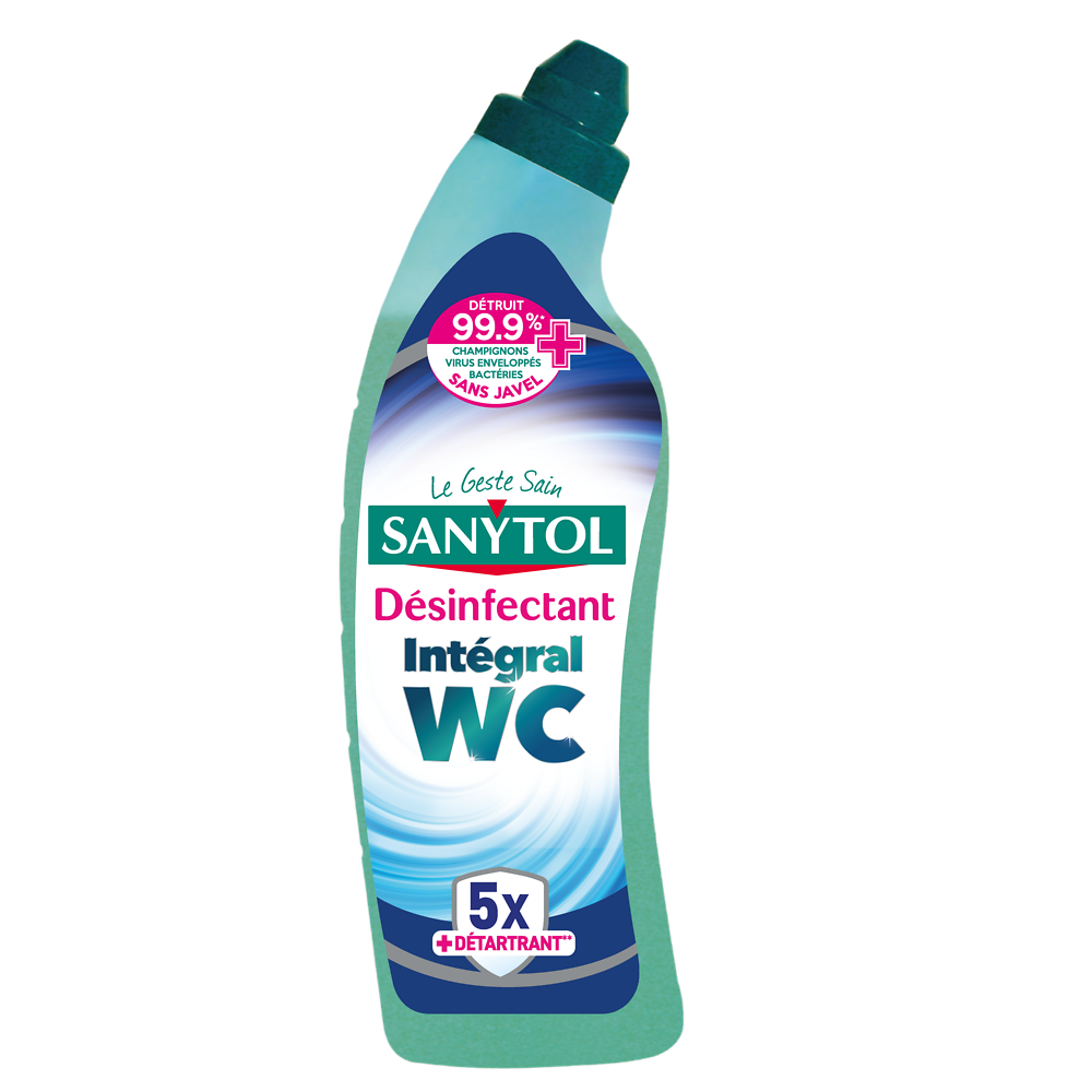 Gel WC désinfectant détartrant fraîcheur active SANYTOL750ML