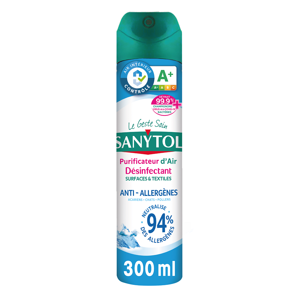 Purificateur d'air désinfectant textile grand air SANYTOL 300ml