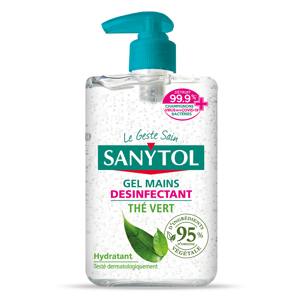 Gel désinfectant hydroalcoolique pour les mains SANYTOL, flacon 250ml