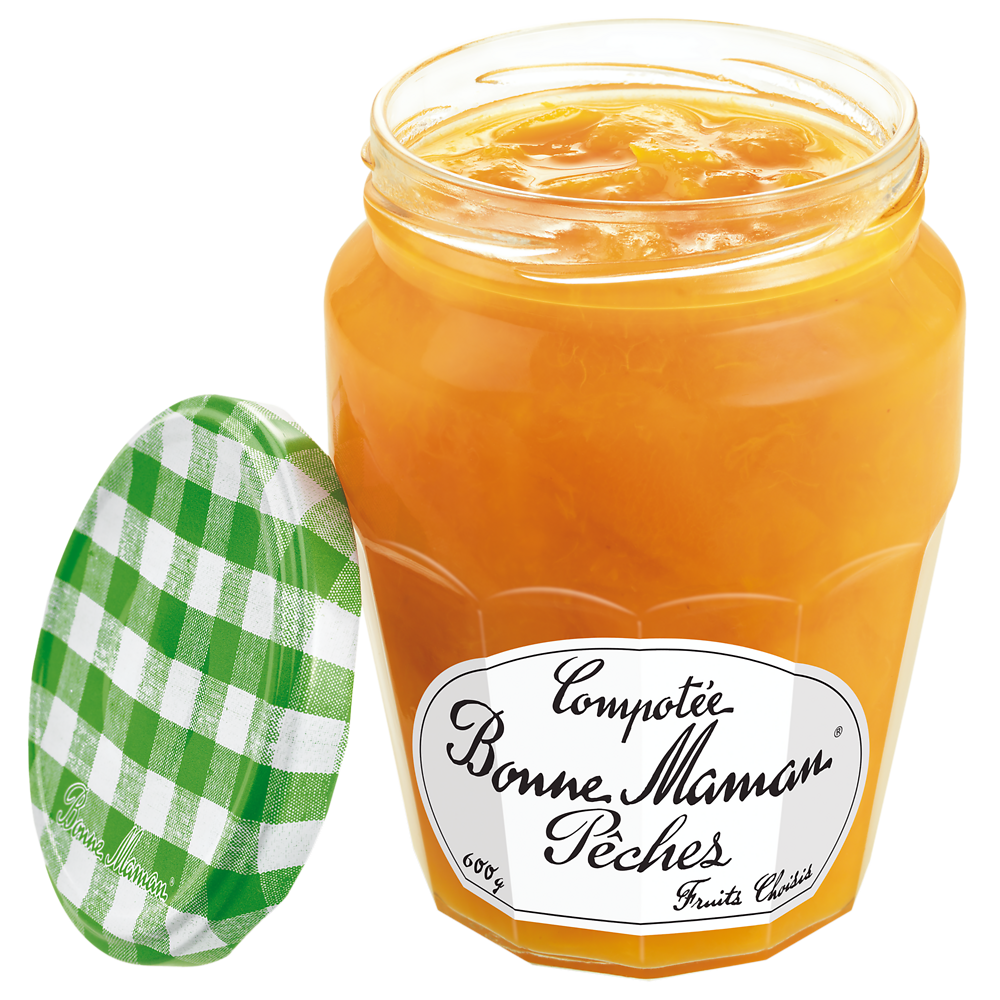 Compote de pêche BONNE MAMAN, 600g