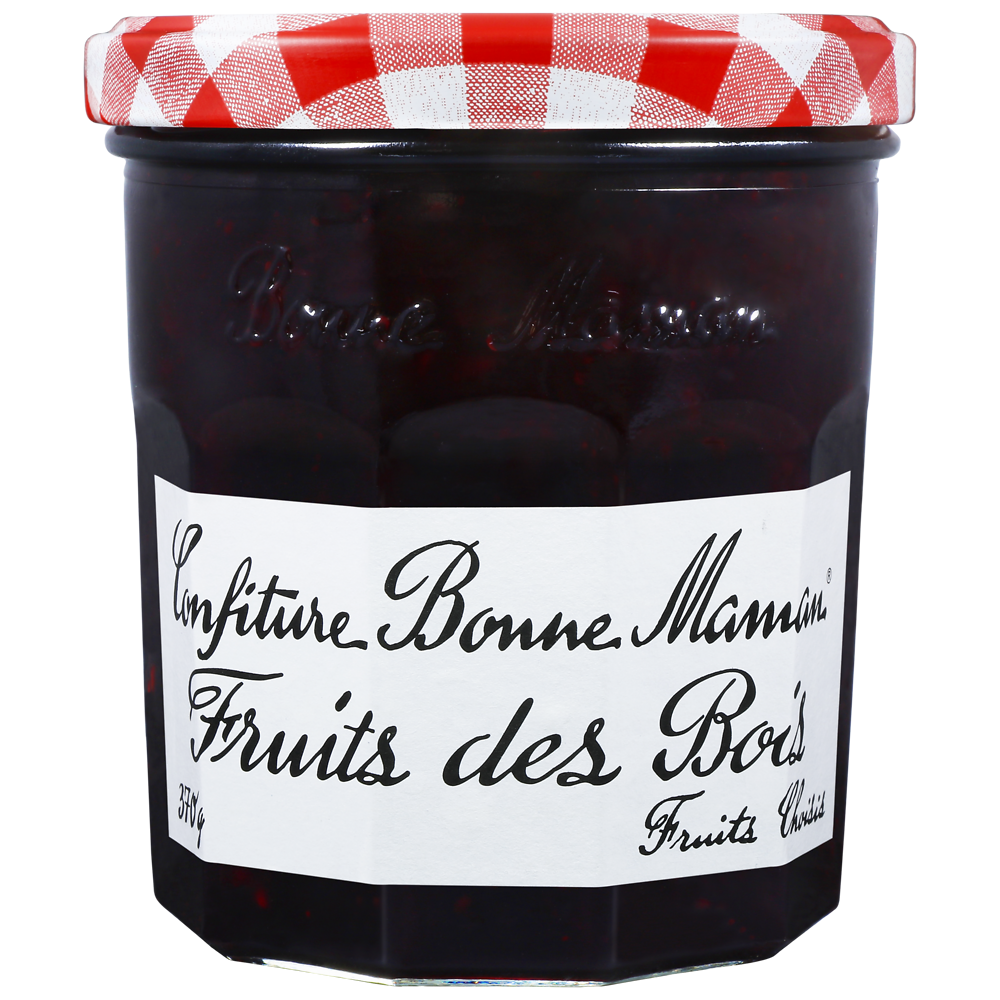 Confiture de fruits des bois BONNE MAMAN, bocal de 370g