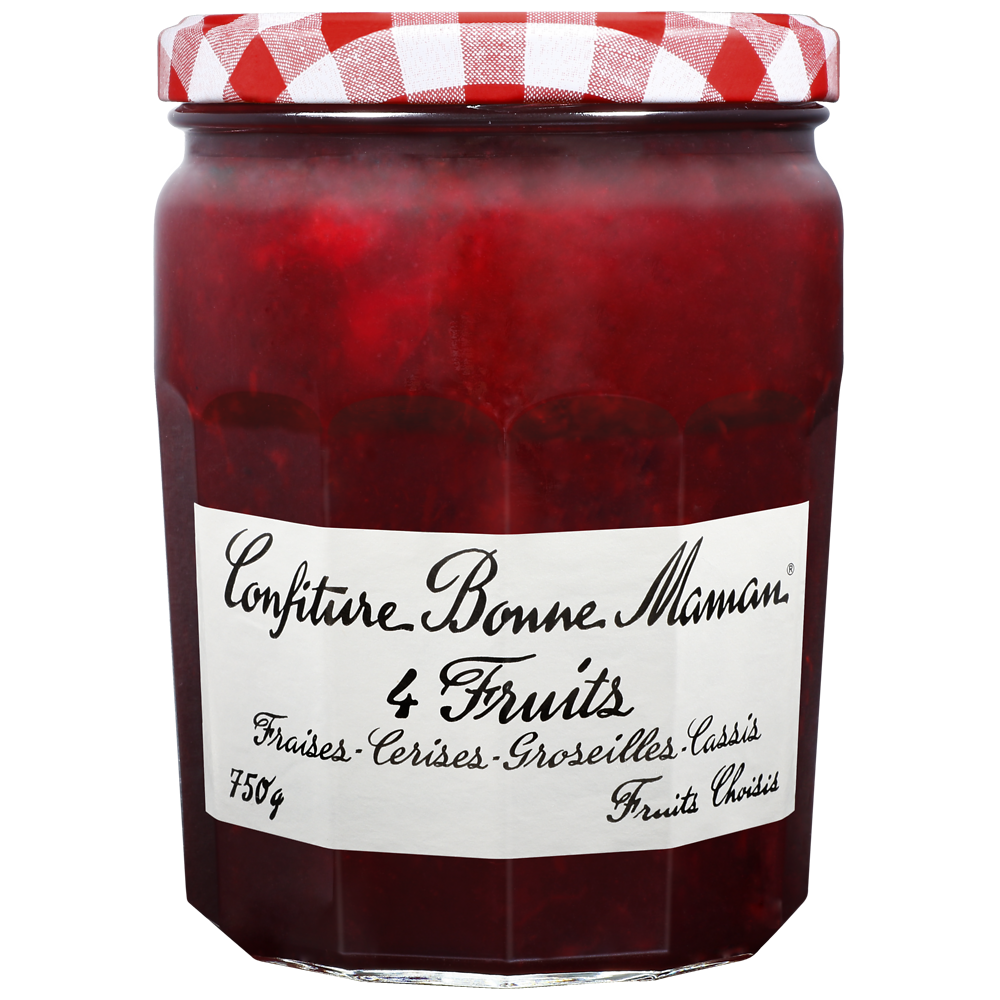 Confiture 4 fruits rouges BONNE MAMAN, 750g