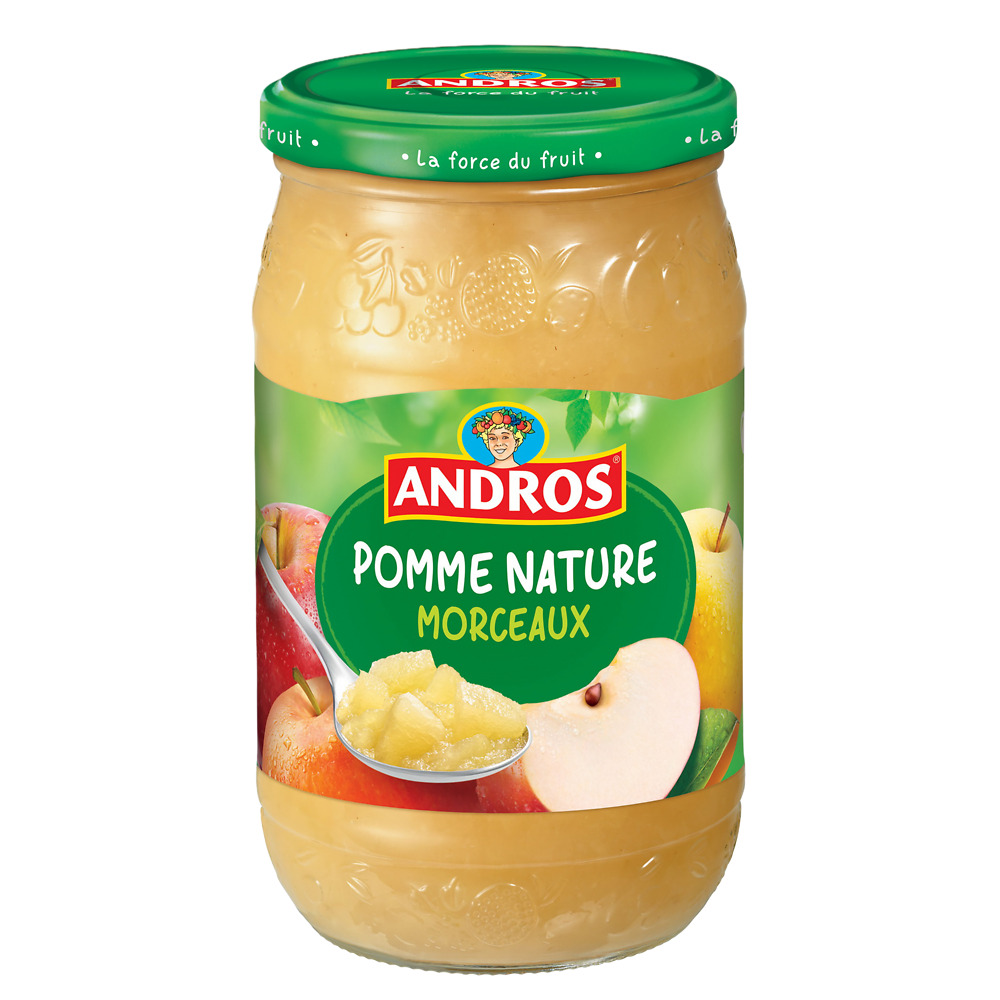 Compote de pomme en morceaux ANDROS, 740g