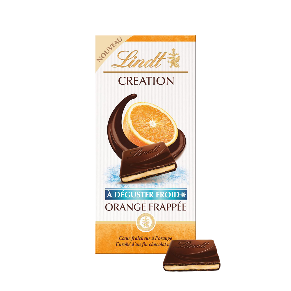 Tablette de chocolat Création noir orange frappée LINDT 150g