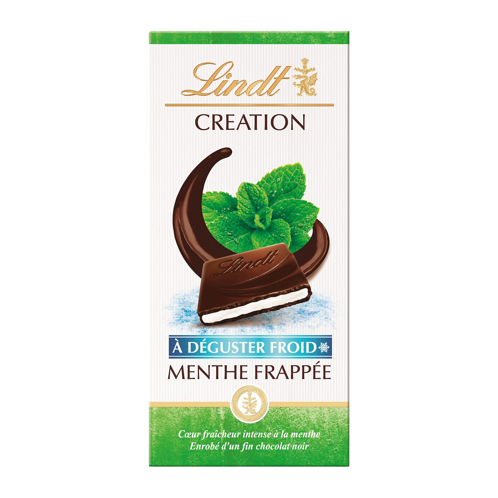 Tablette de chocolat Création noir menthe frappée LINDT 150g