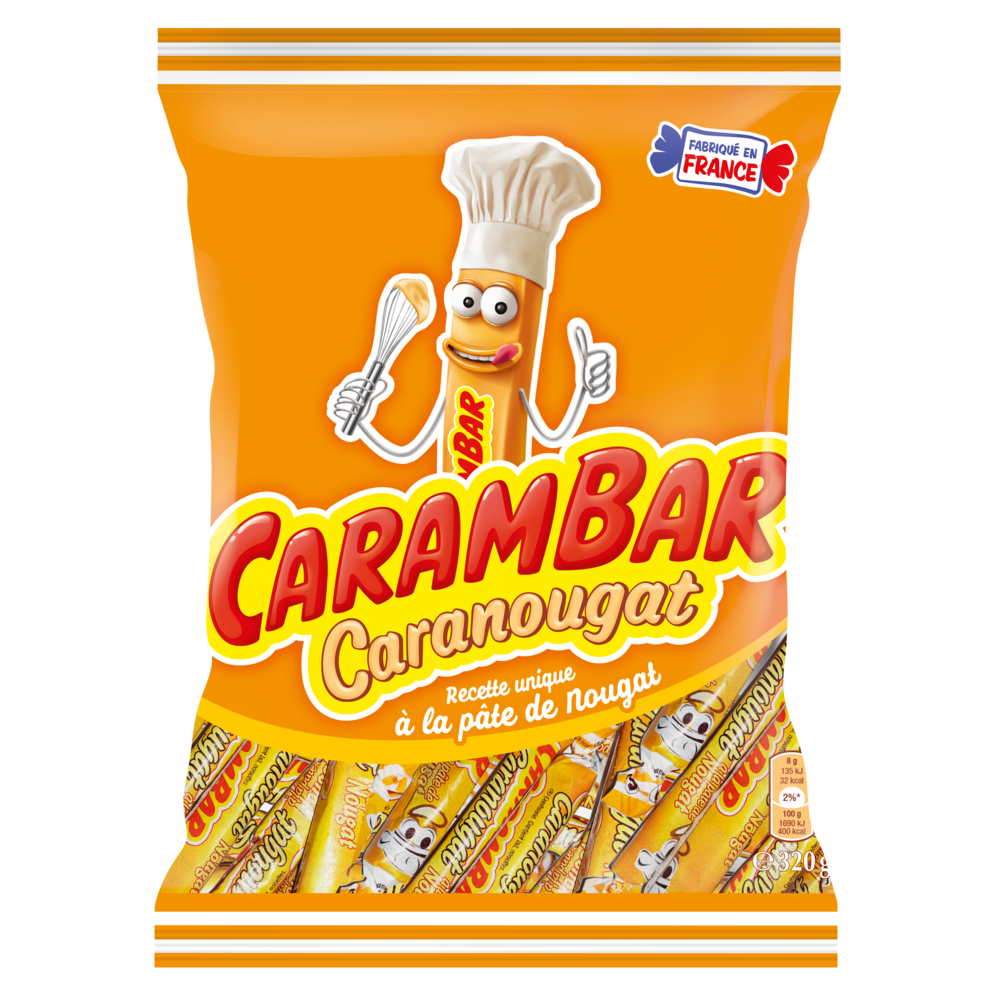 Bonbons Caranougat CARAMBAR - Sachet de 320g