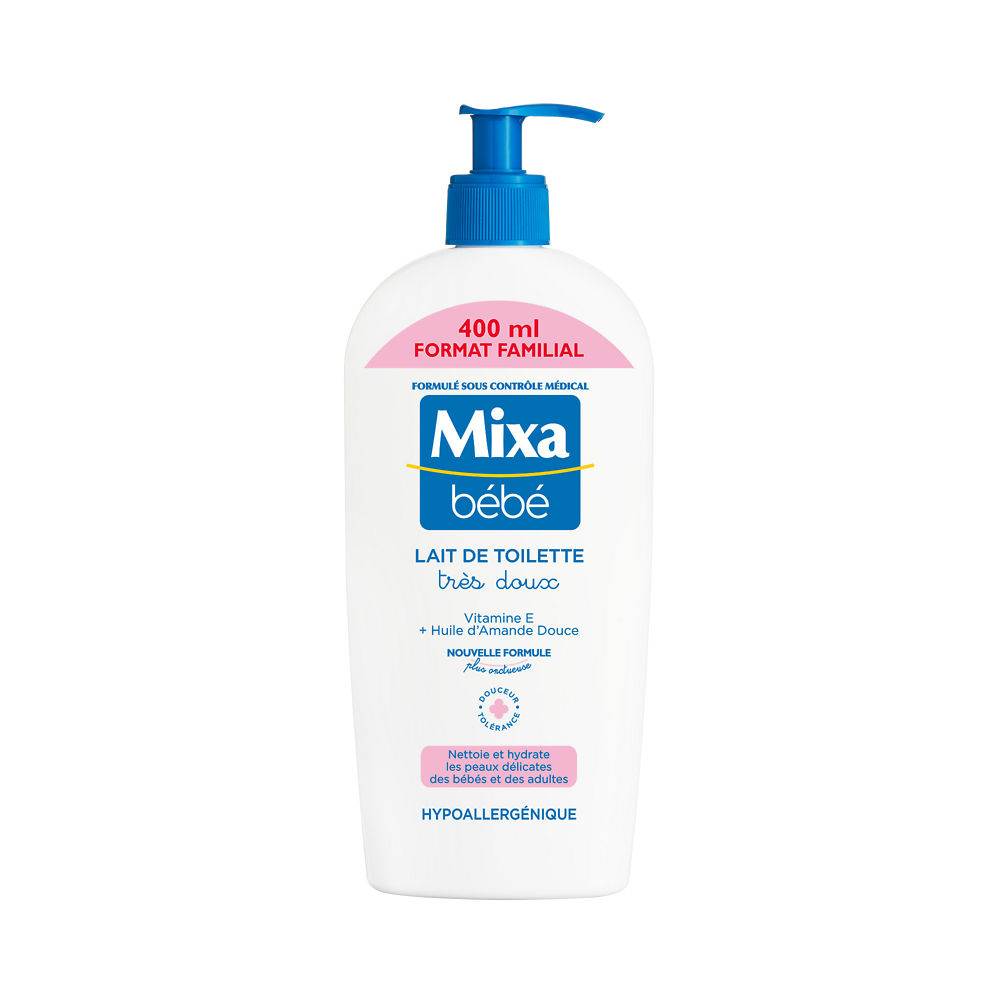 Lait de toilette MIXA BEBE, 400ml