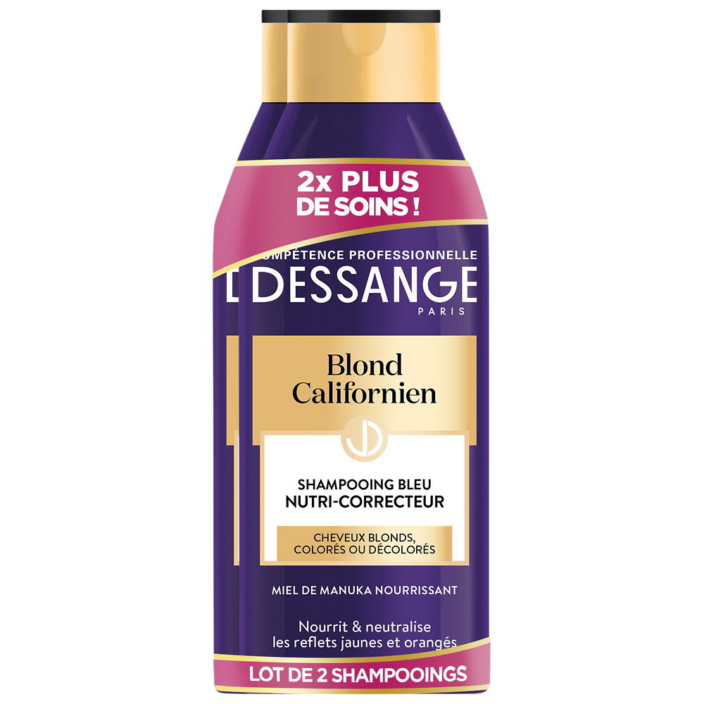 Shampooing blond bleu californien DESSANGE 2x250ml