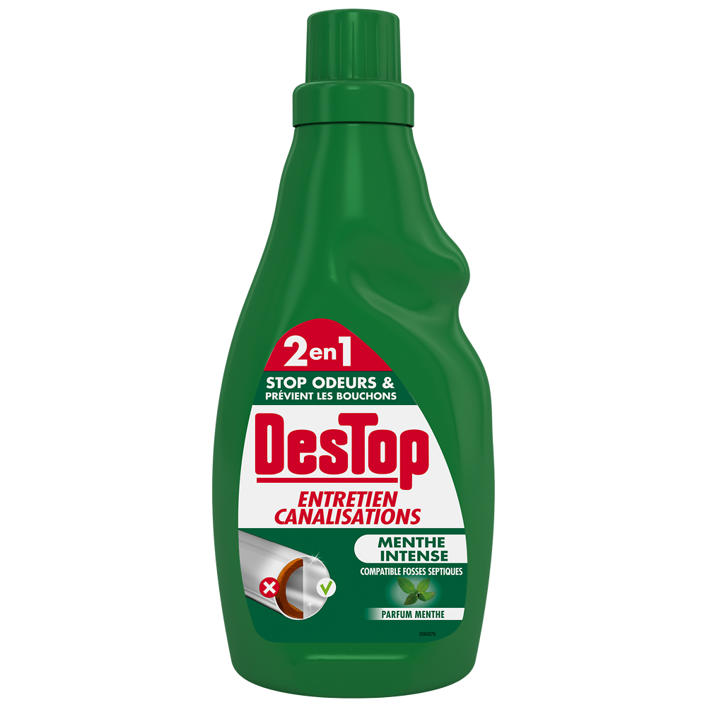 Entretien organique pour canalisations DESTOP, flacon de 750ml