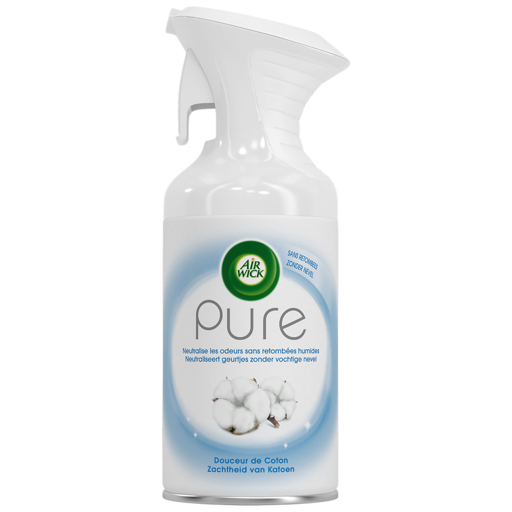 Désodorisant pure coton AIR WICK, aérosol de 250ml