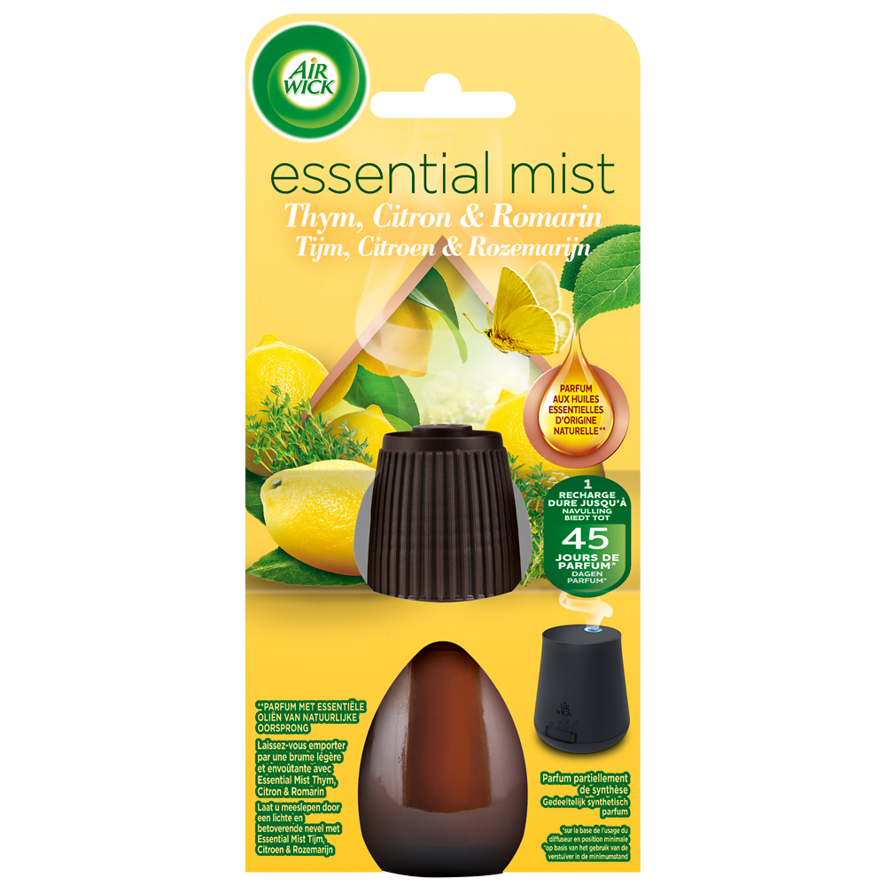 Recharge essential mist thym citron & romarin AIR WICK, 20ml