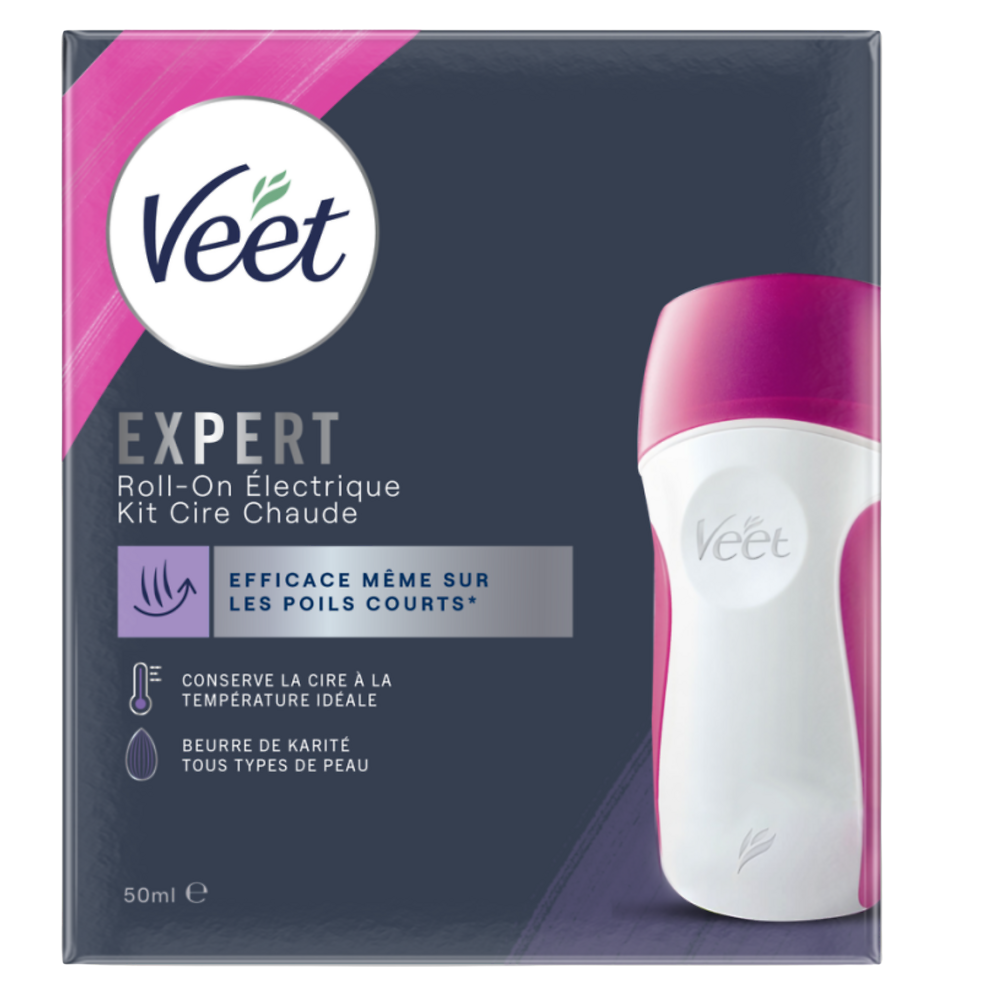 Roll-on électrique de cire EasyWax VEET, avec recharge de 50ml