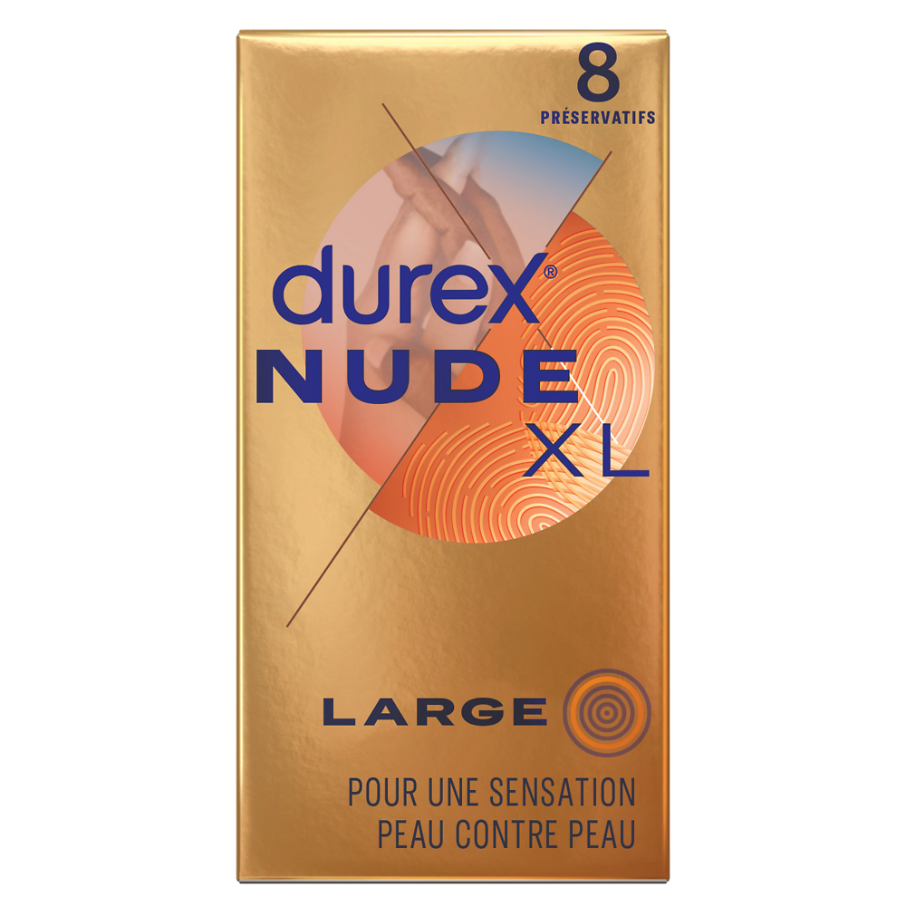 Préservatifs Nude XL DUREX x8