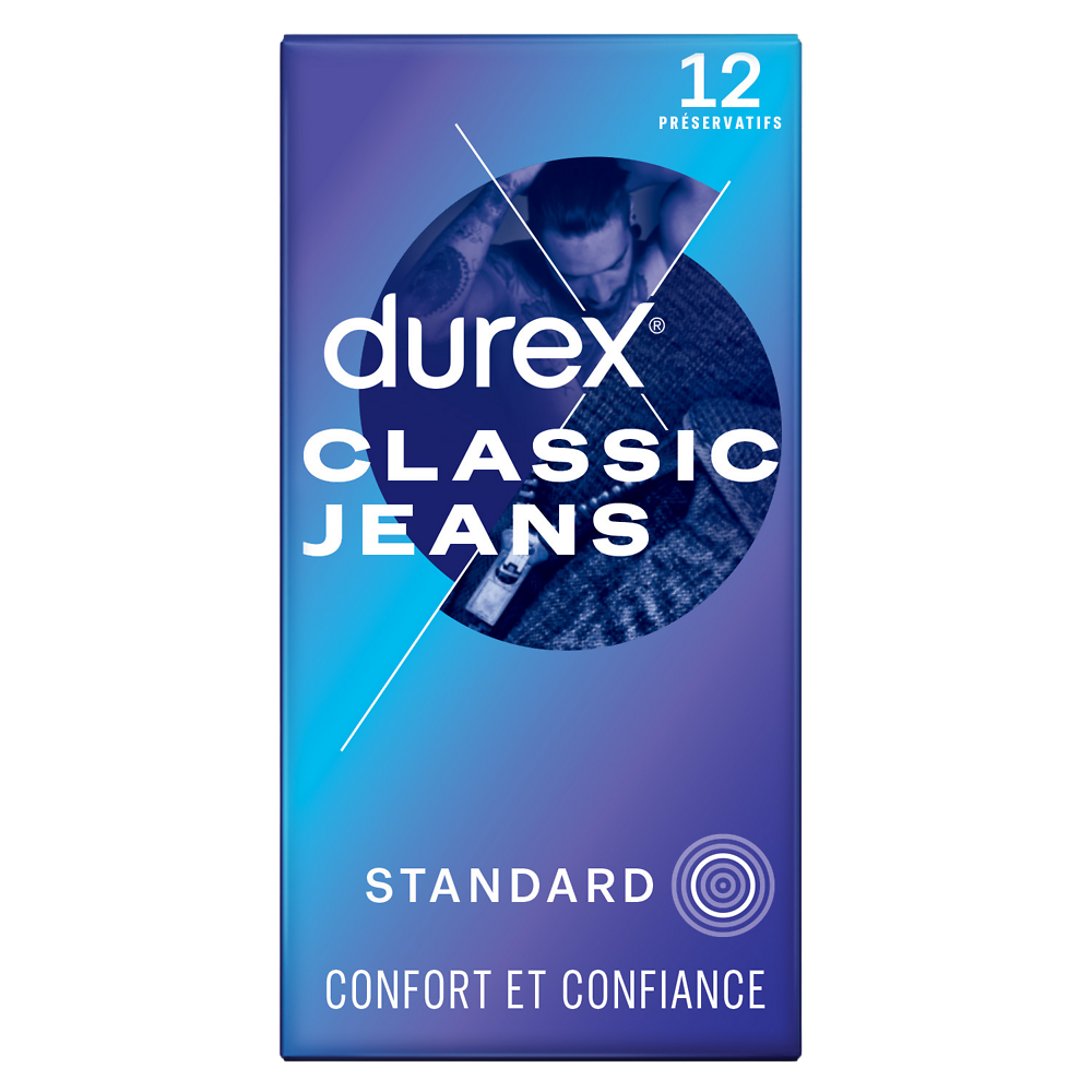 Préservatifs Classic Jeans DUREX x12