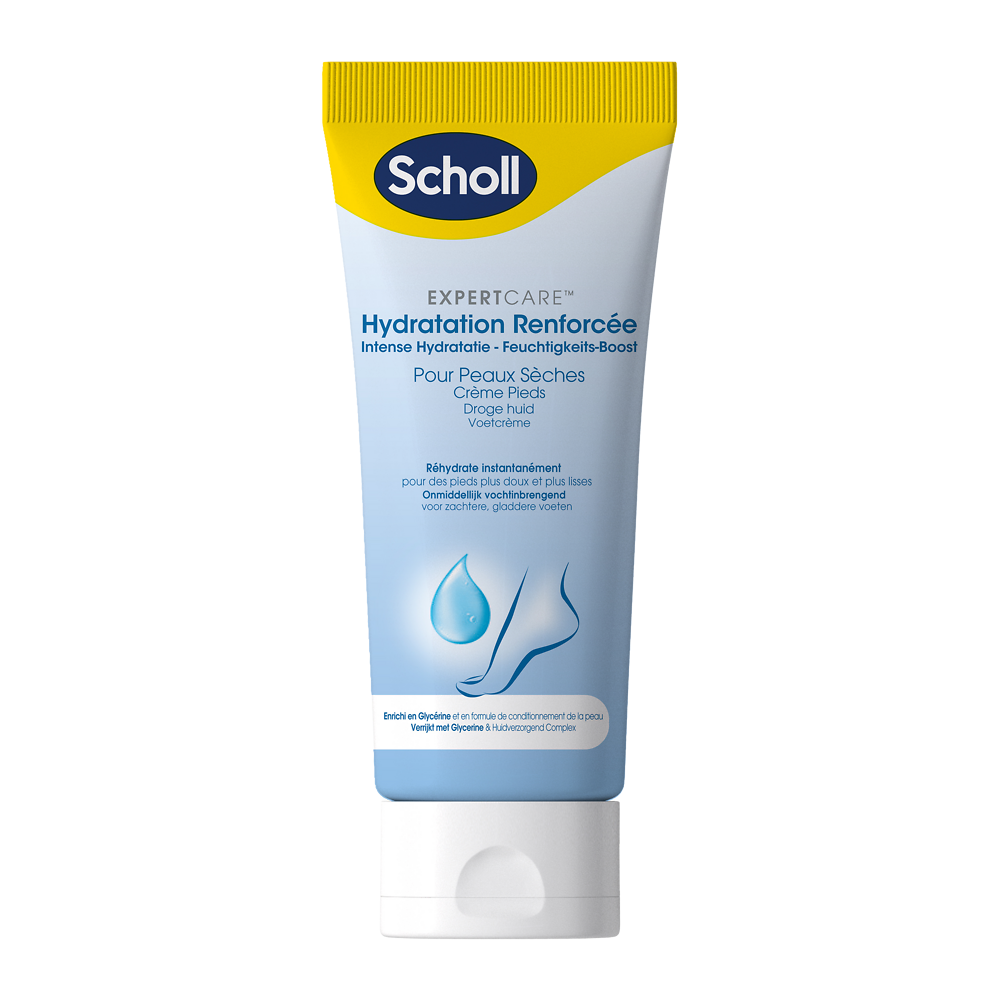 Crème hydratante adoucissante pour les pieds SCHOLL, tube de 75ml