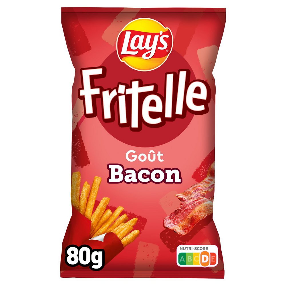 Biscuits apéritif LAY'S fritelle Goût bacon 80g