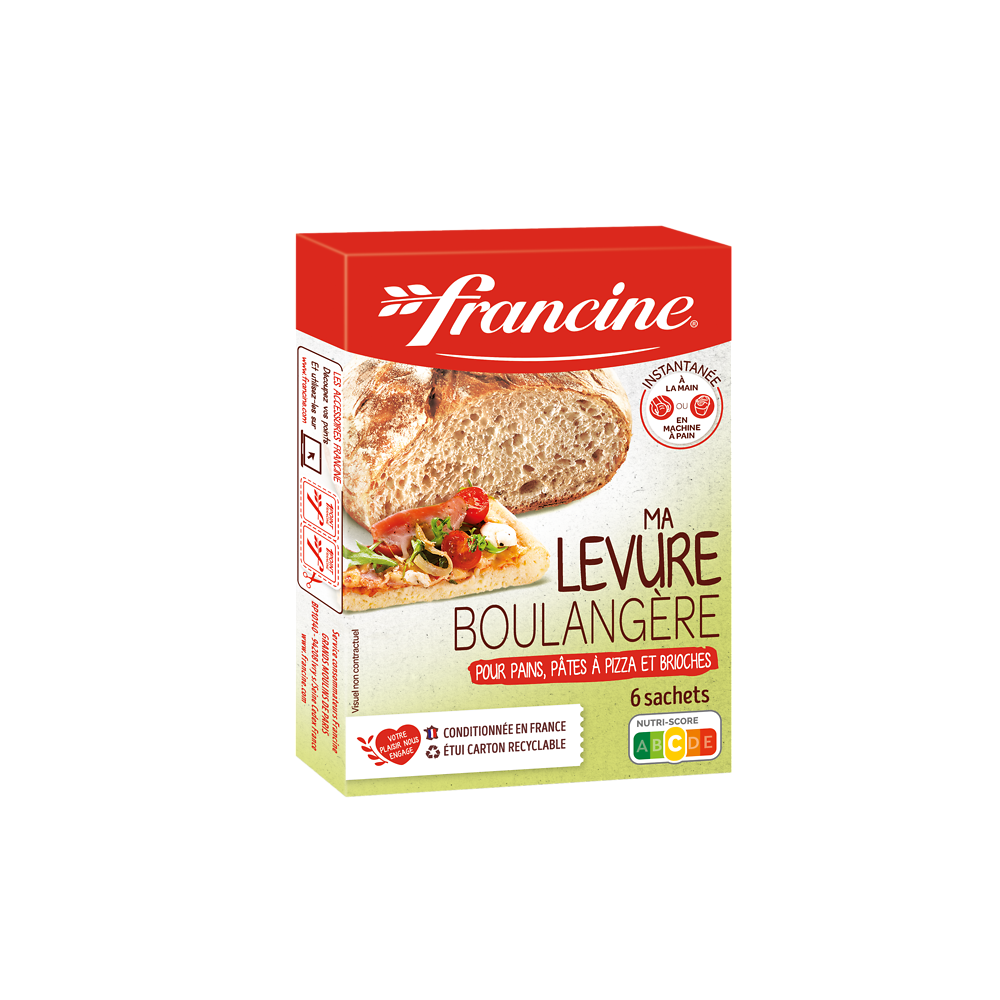 Levure boulangère spéciale pain FRANCINE, 30g