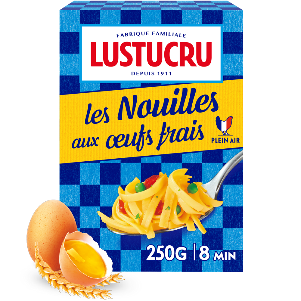 Nouilles Alsaciennes aux oeufs LUSTUCRU, 250g