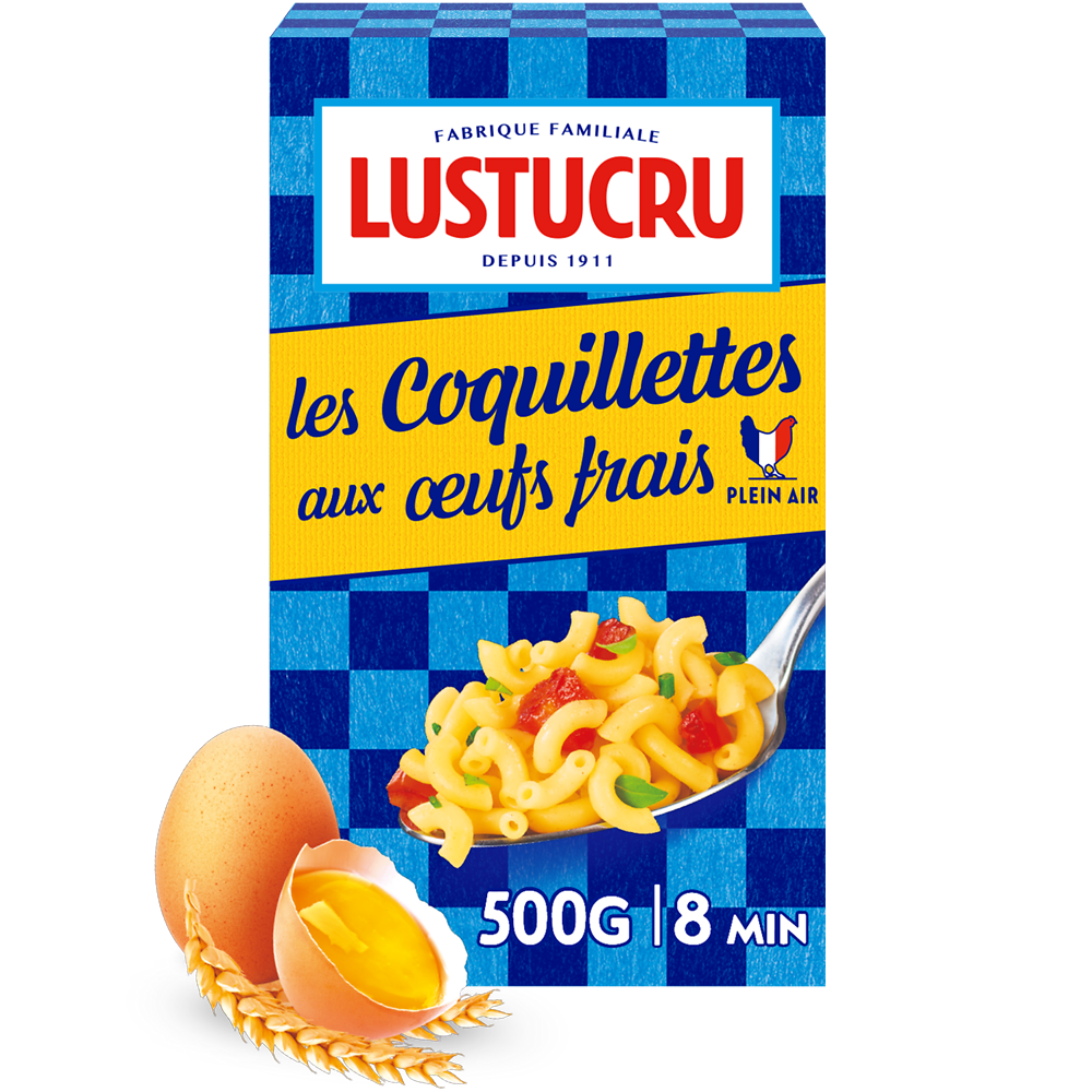 Coquillettes aux Oeufs LUSTUCRU, 500g