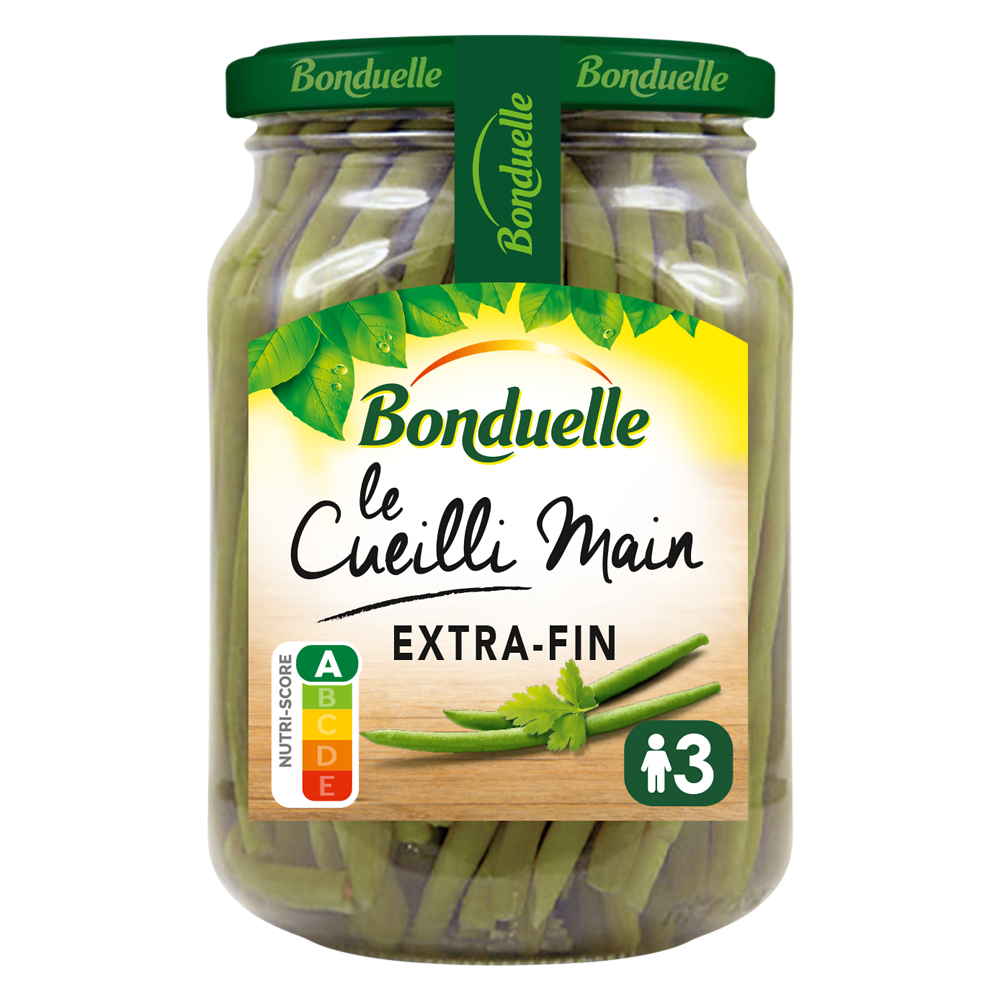 Haricots verts extra-fins BONDUELLE - Bocal de 280g net égoutté