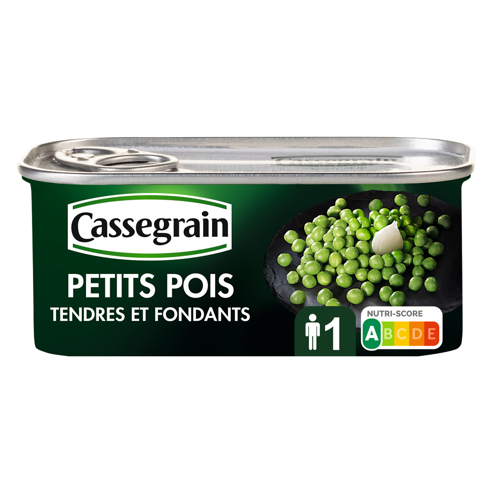 Petits pois CASSEGRAIN - Boîte 140g