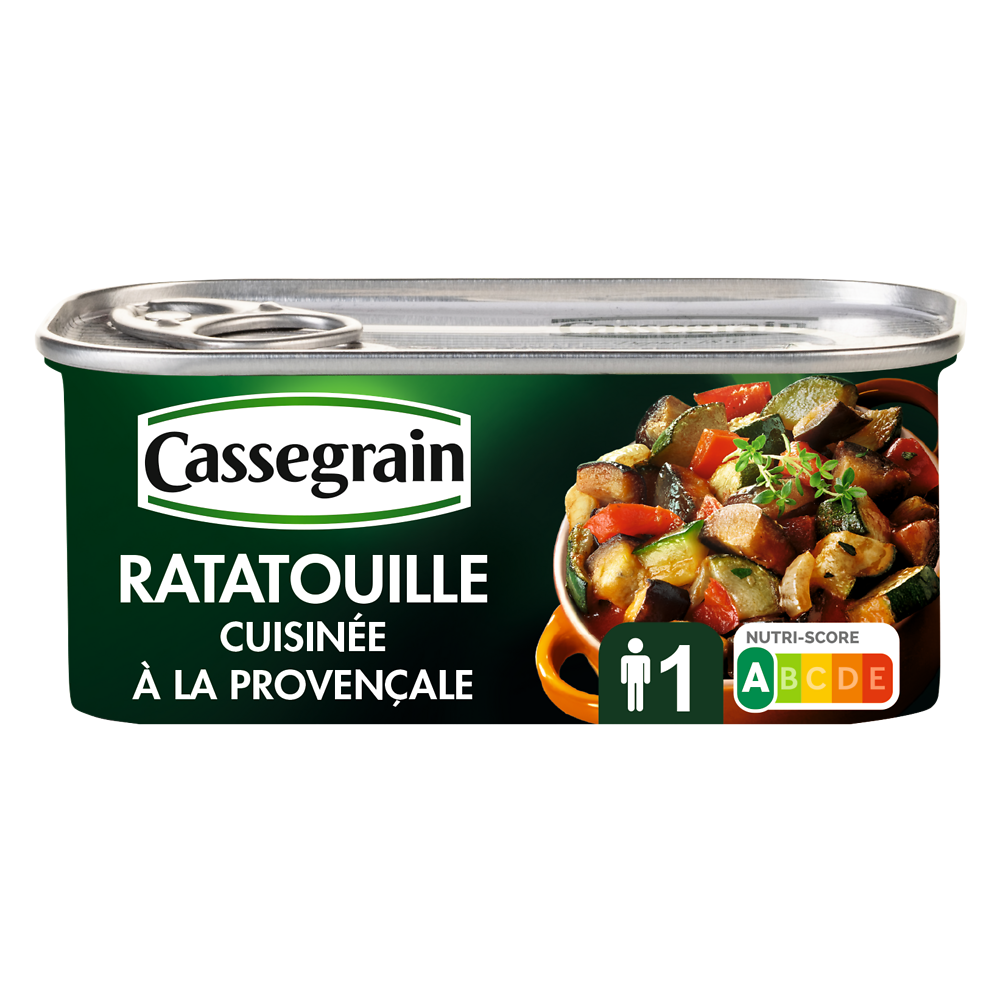 Ratatouille cuisinée CASSEGRAIN - Boîte 185g