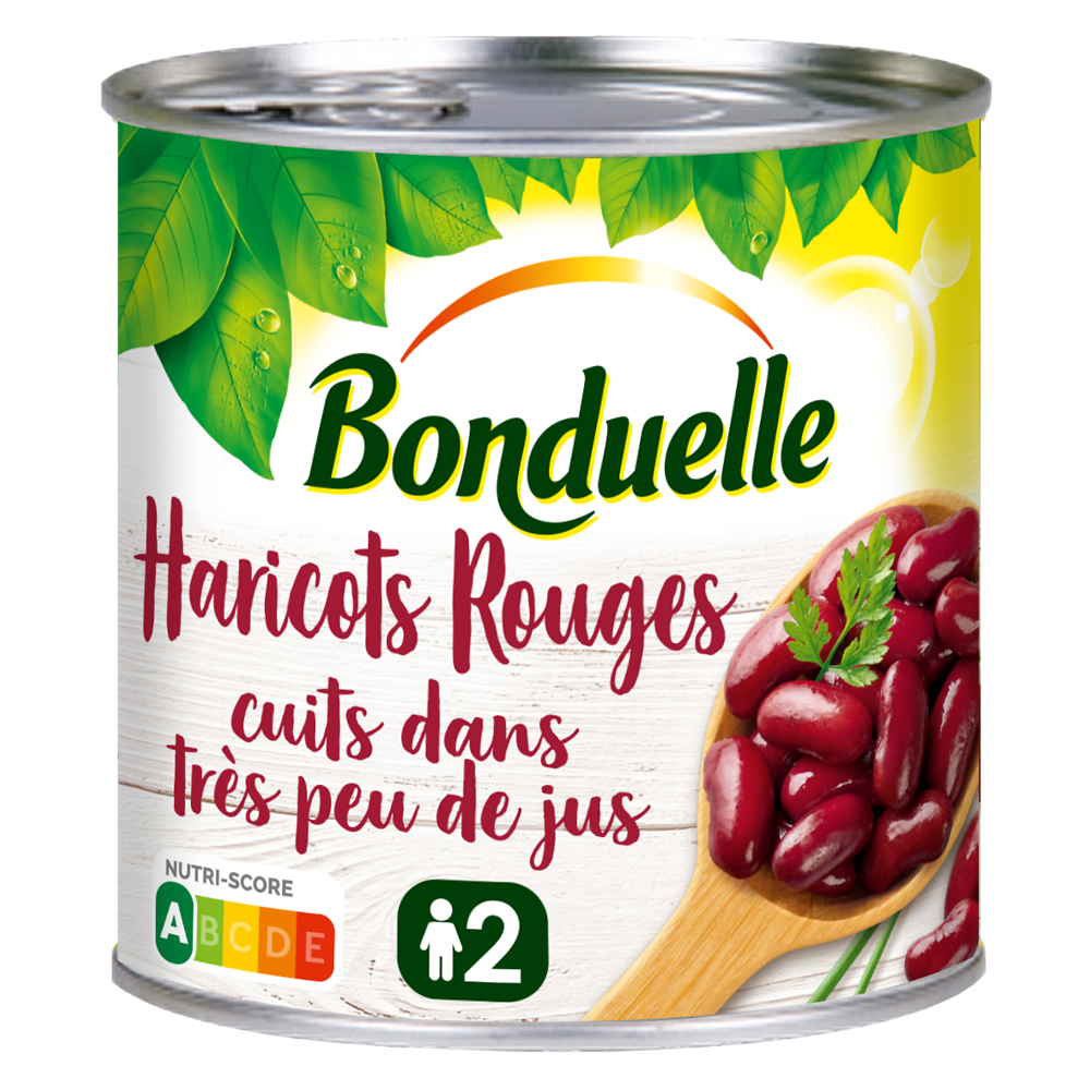 Haricots rouges très peu de jus BONDUELLE - Boîte 250g