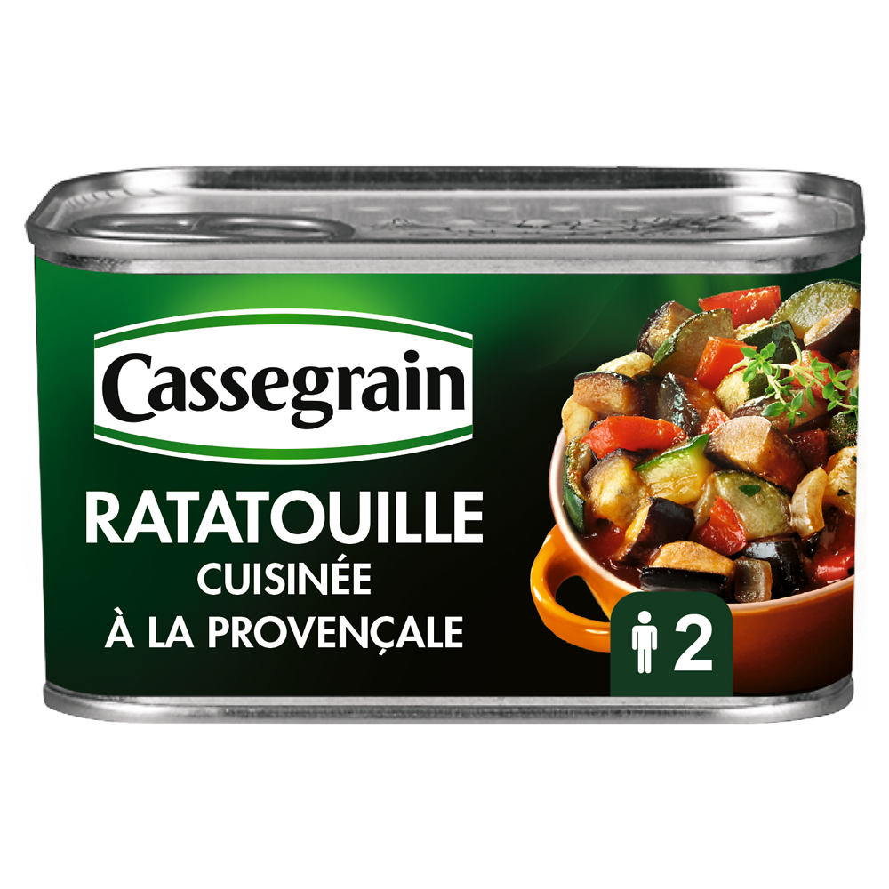 Ratatouille cuisinée à la provençale CASSEGRAIN - Boîte 380g