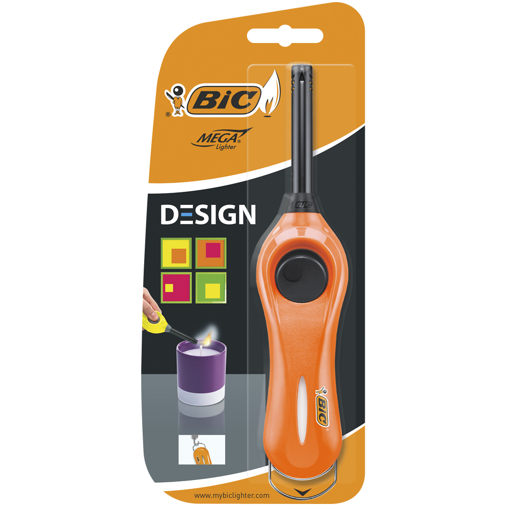 Allume feu Megalighter Design BIC fluo