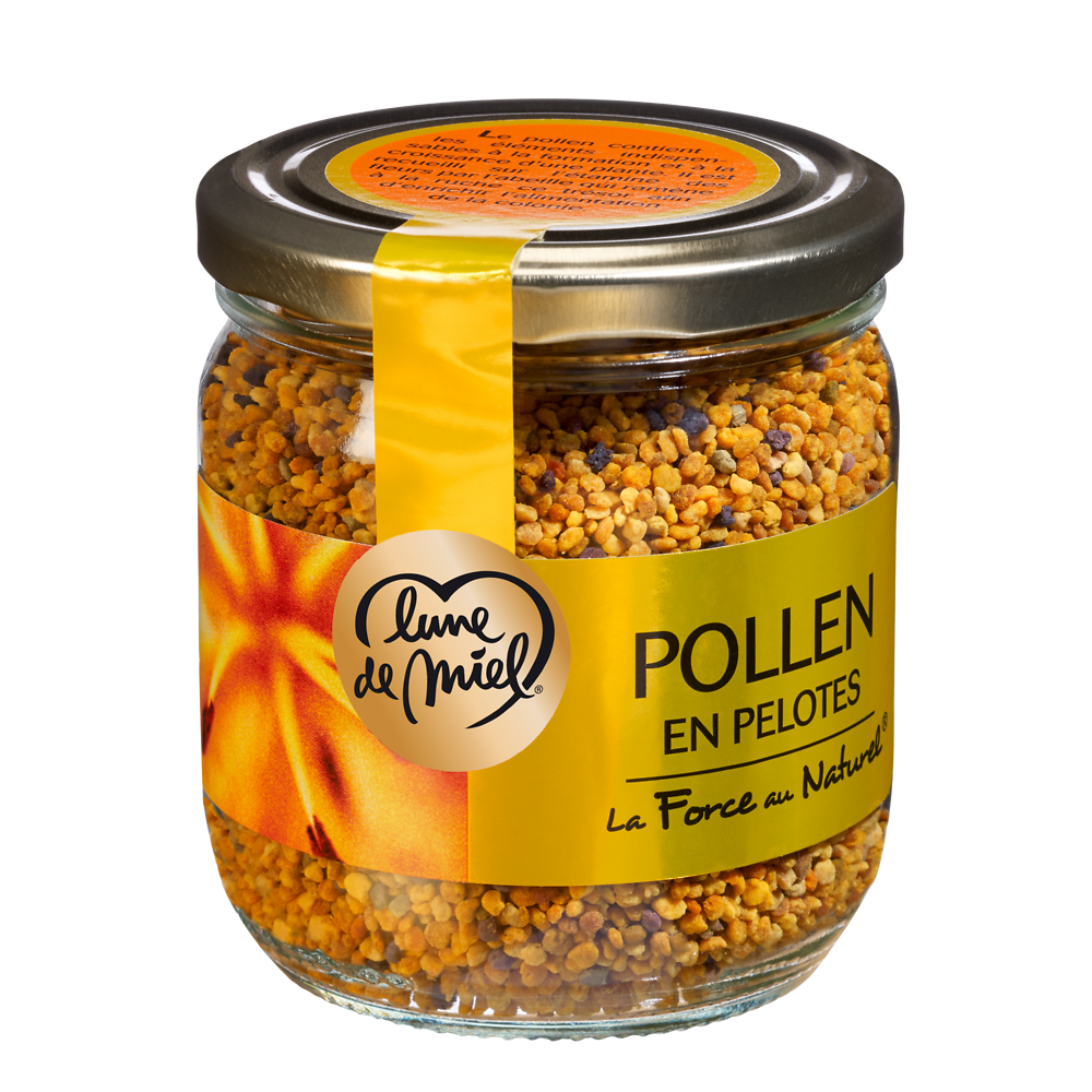 Pollen en pelotes LUNE DE MIEL, pot en verre de 250g