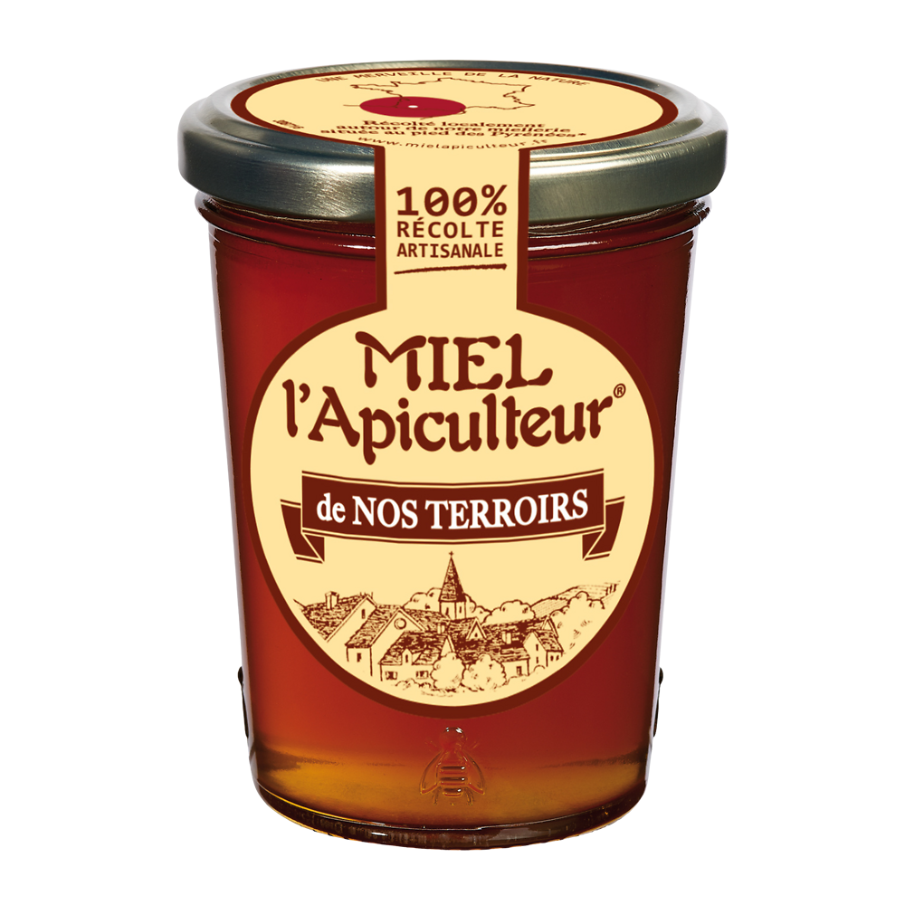 Miel liquide fleurs de nos terroirs L'APICULTEUR, pot verre de 250g