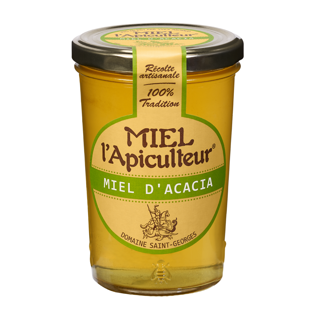 Miel liquide d'acacia L'APICULTEUR, pot en verre de 250g