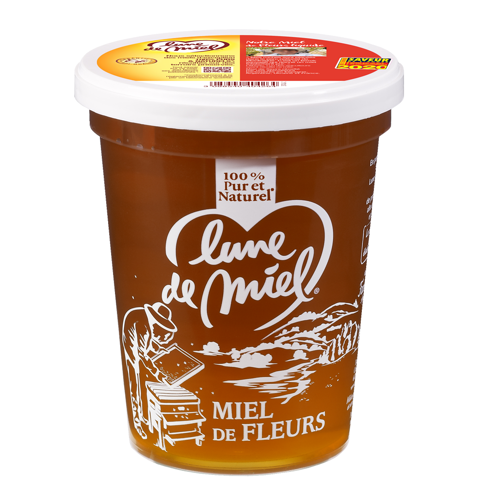 Miel de fleurs liquide LUNE DE MIEL, 1kg